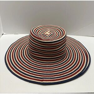 NWT Janie And Jack Girl's Striped Sun‎ Hat 4-5 Years